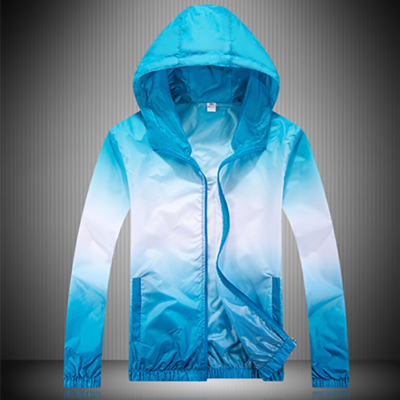 Men's Women's Hiking Jacket Hiking Skin Jacket Hiking Windbreaker Outdoor Waterproof UV Sun Protection Sunscreen Windproof Hoodie Ultraviolet Resistant Jacket Raincoat Camping / Hiking Fishing4