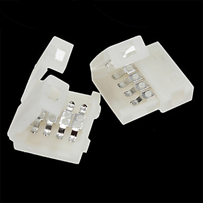 10PCS 4-Pins Solderless Connector For 10MM 5050 No-Waterproof Strip Light Accessory for RGB LED Strip Ligh3