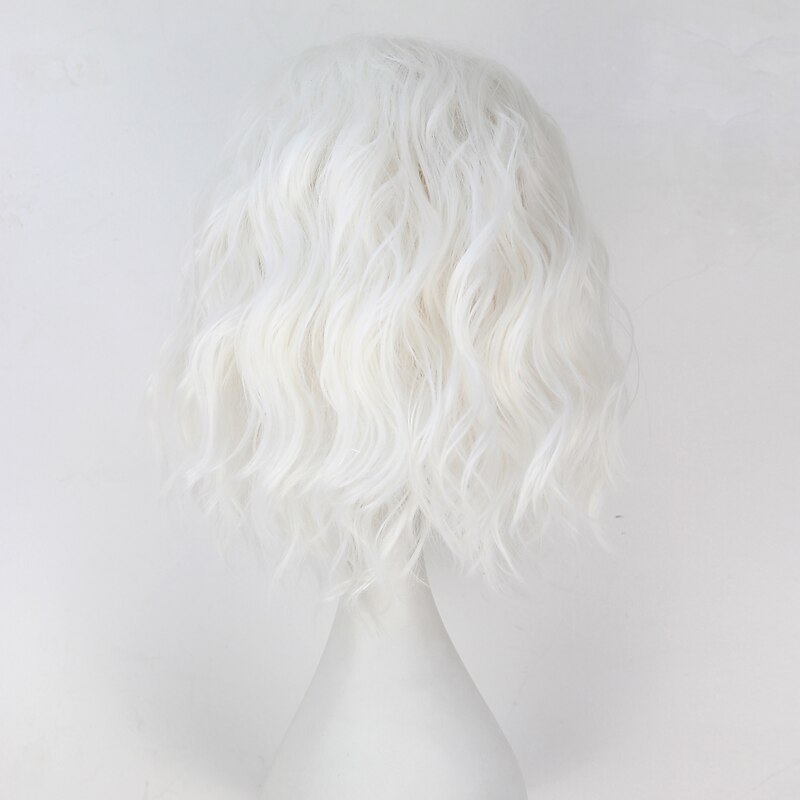 White Wig Game of Thrones Cosplay Wigs All 14 inch Heat Resistant Fiber Anime Wig Halloween Wigs4