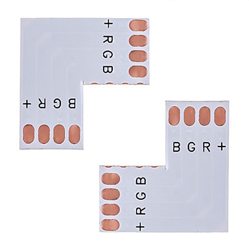 10PCS 4-Pins Solderless Connector For 10MM 5050 No-Waterproof Strip Light Accessory for RGB LED Strip Ligh4