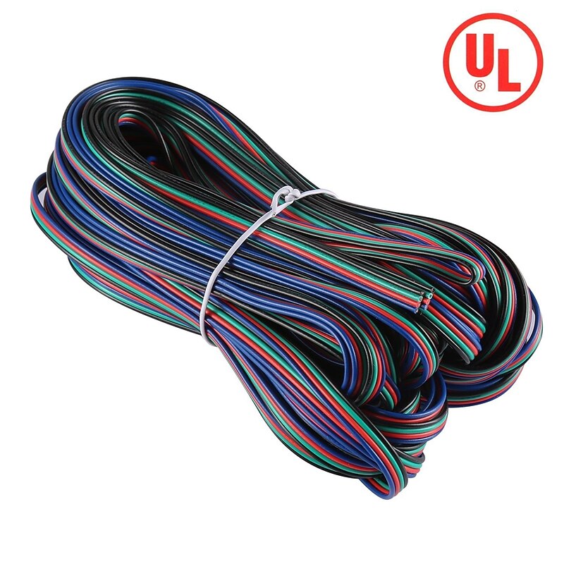 1pc 1000 cm Strip Light Accessory Plastic Electrical Cable for RGB LED Strip Light2