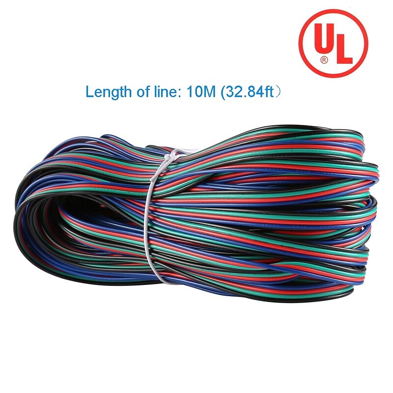 1pc 1000 cm Strip Light Accessory Plastic Electrical Cable for RGB LED Strip Light3