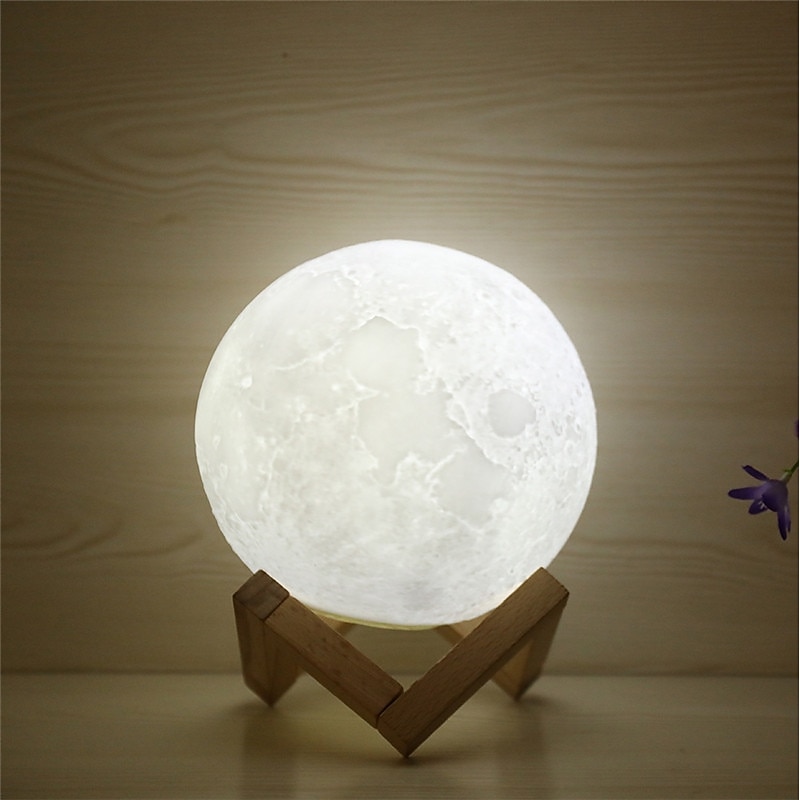 3D Moon Lamp 16 Colors Change Galaxy Moon LED Night Light USB Remote&Touch Control Gifts for Girls Boys Kids Women Birthday2