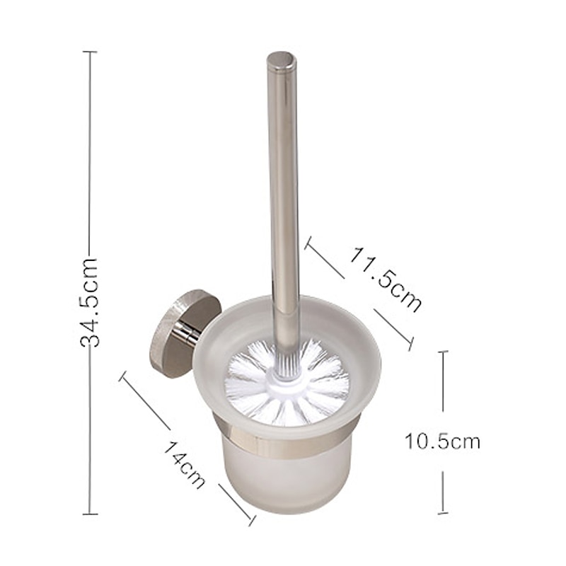 Mirror Polished Silver Toilet Brush Holder Matt Black Rustproof SUS304 Stainless Steel Bathroom Accessories High Quality2