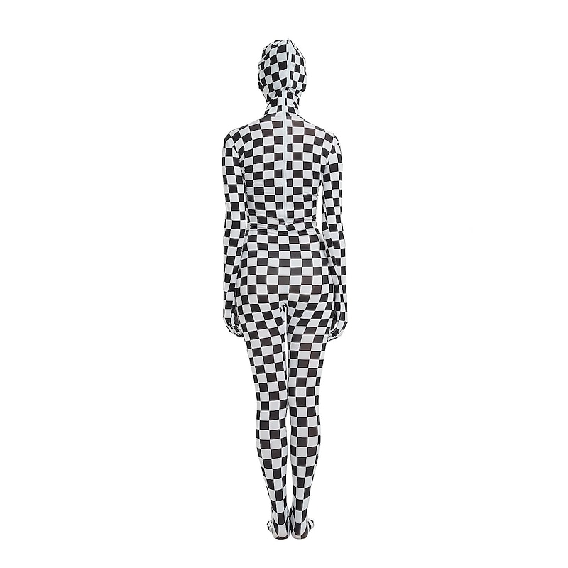 Patterned Zentai Suits Catsuit Skin Suit Carnival Costume Full Body Suit Men's Women's Sex Check Spandex Lycra Costume for Halloween Carnival Masquerade Adults'3