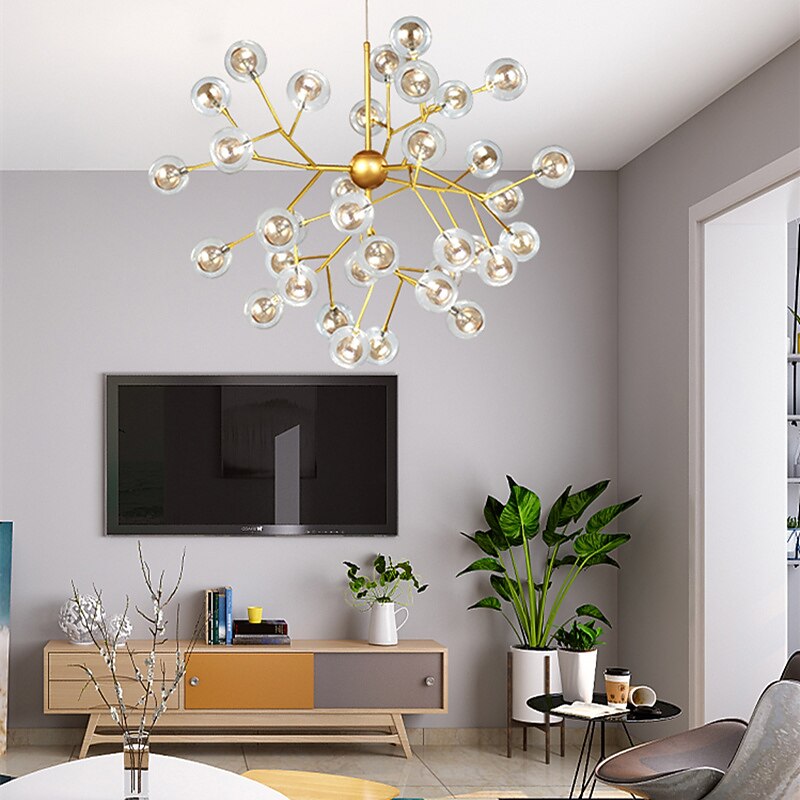 60 cm Indoor Luxury Creative Novelty Chandelier Metal Sputnik Painted Finishes Artistic 110-120V 220-240V3