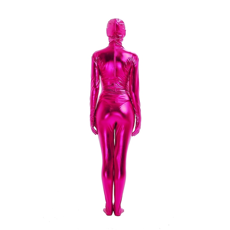 Zentai Suits Cosplay Costume Catsuit Carnival Costume Full Body Suit Men's Women's Solid Colored Latex Spandex Lycra Costume for Halloween Carnival Masquerade Adults'3