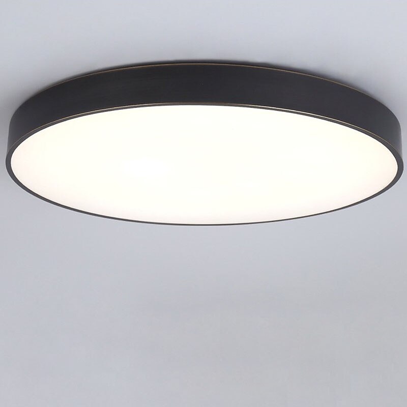 40cm LED Ceiling Light Basic Style Nordic Gold Flush Mount Lights Modern Brass Metal 110-120V 220-240V4