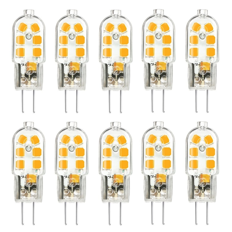 10pcs G4 3W 200-300lm 12LED LED Bi-pin Lights 2835SMD Warm White Cool White Natural White Led Corn Bulb Chandelier Lamp AC 12V