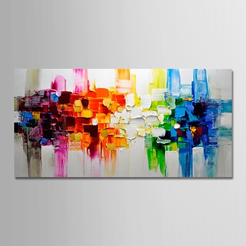 Oil Painting 100% Handmade Hand Painted Wall Art On Canvas Colorful Abstract Line Modern Style Home Decoration Decor Rolled Canvas No Frame Unstretched 120*60cm/160*80cm3