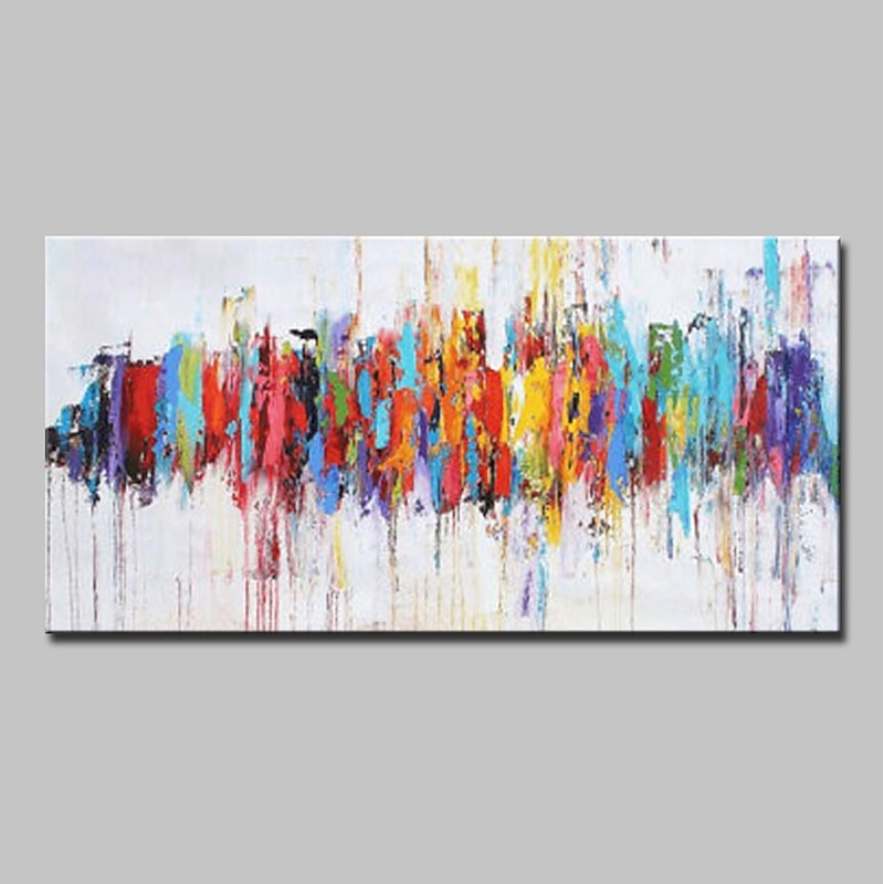 Handmade Oil Painting Canvas Wall Art Decoration Colorful Abstract Modern for Home Decor Rolled Frameless Unstretched Painting3