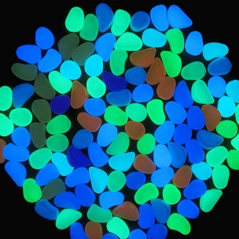 Garden decoration outdoor Luminous Stones garden Decorative Pebbles Outdoor Fish Decoration Pebble Rocks Aquarium3