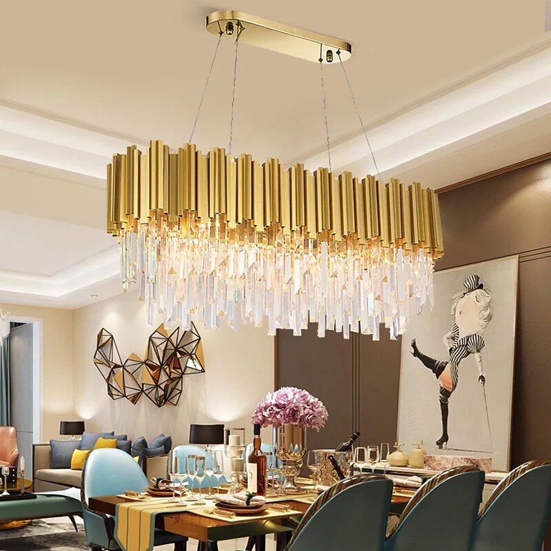 10-Light 90 cm Chandelier Metal Electroplated Modern 110-120V 220-240V4