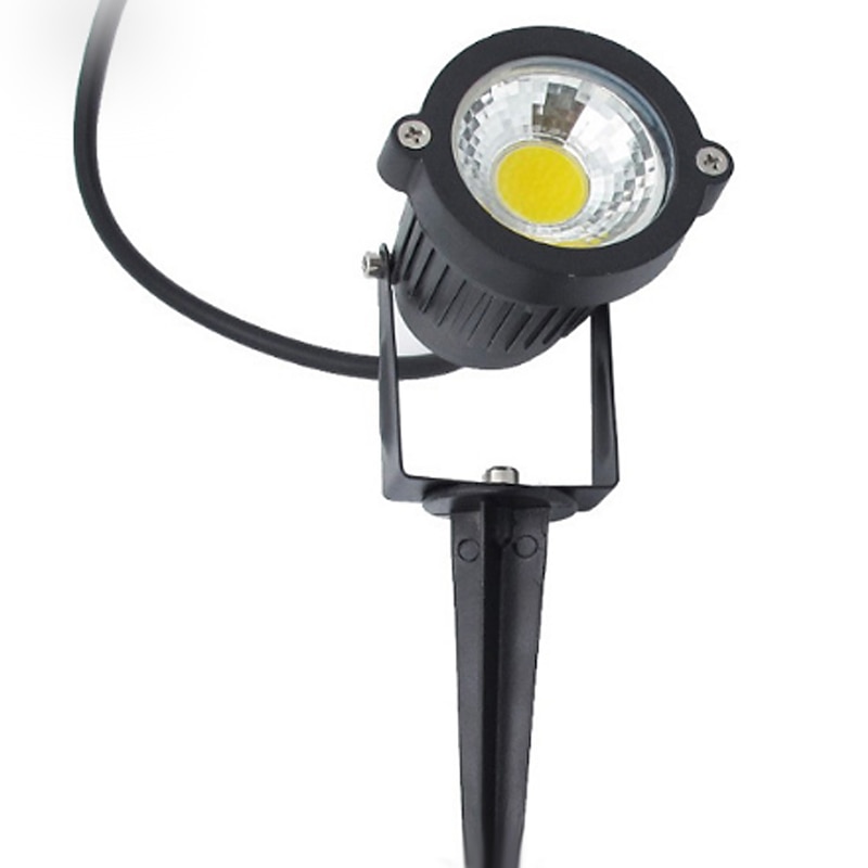 2pcs 5W Outdoor Multicolour Spotlights Waterproof LED Landscape Lights Garden Light Outdoor Lighting Pathway Lights Multicolour Spotlights with Spike Stand EU/US Plug AC85-265V4