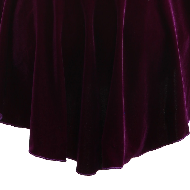 Figure Skating Dress Women's Girls' Ice Skating Dress Outfits Yan pink Amethyst Violet Flower Spandex High Elasticity Competition Skating Wear Warm Handmade Jeweled Rhinestone Long Sleeve Ice Skating 15