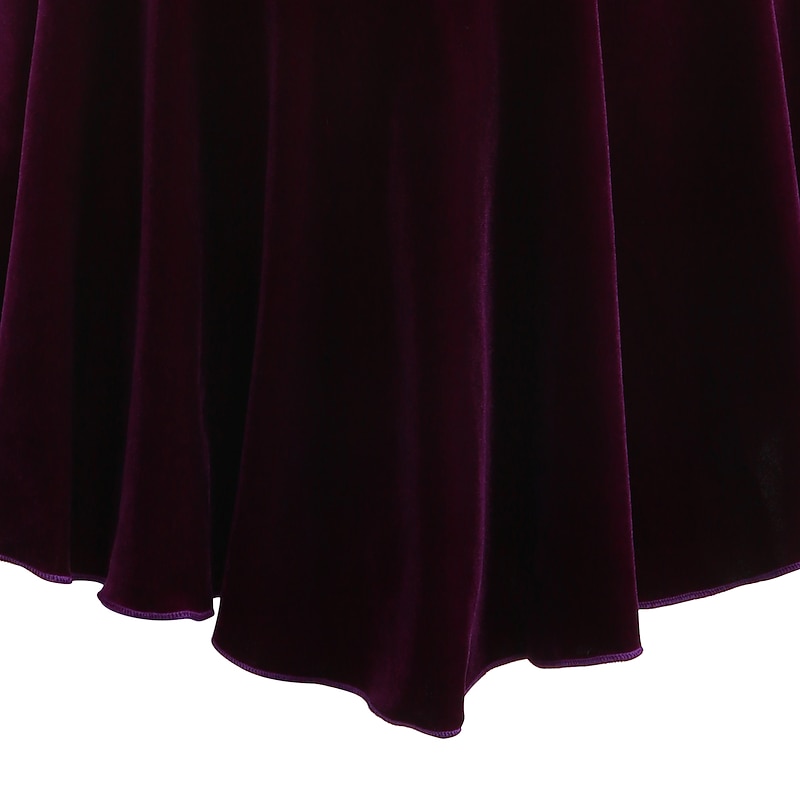 Figure Skating Dress Women's Girls' Ice Skating Dress Outfits Yan pink Amethyst Violet Flower Spandex High Elasticity Competition Skating Wear Warm Handmade Jeweled Rhinestone Long Sleeve Ice Skating 10