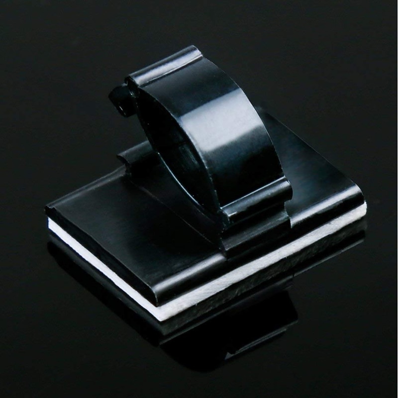 50 Pieces Adhesive Cable Clips Wire Clips Cable Wire Management Wire Cable Holder Clamps Cable Tie Holder for Car Office and Home4