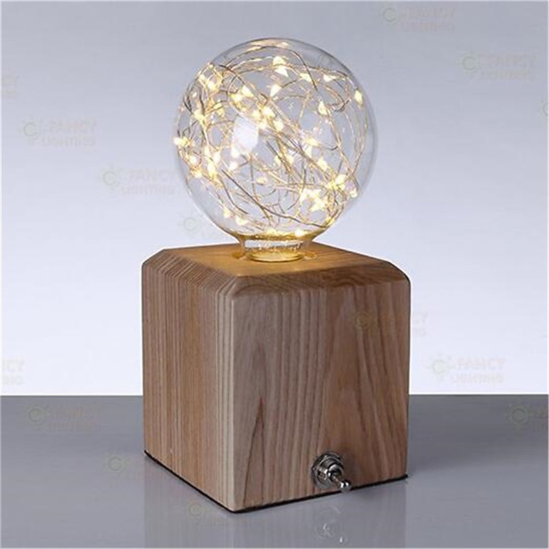 4pcs LED Globe Fairy Light Bulbs Starry Decorative Vintage Filament String Lights E26 E27 Festival Decorative 3W G95 2700K Warm White for Bathroom Bedroom Living Room4