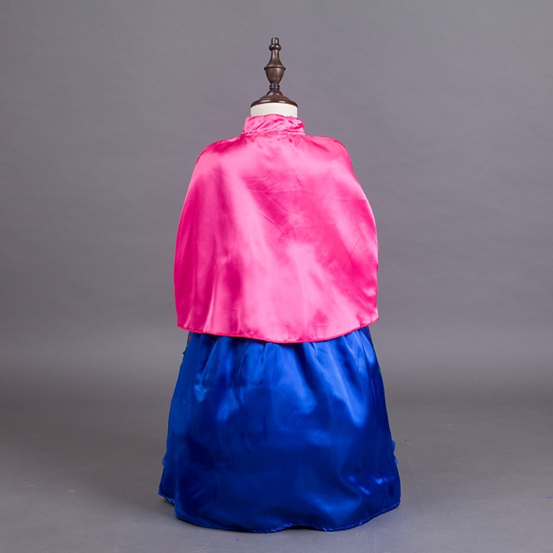 Princess Anna Dress Masquerade Flower Girl Dress Girls' Movie Cosplay A-Line Slip Retro Vintage Cosplay Blue Dress Carnival Masquerade Polyester World Book Day Costumes4