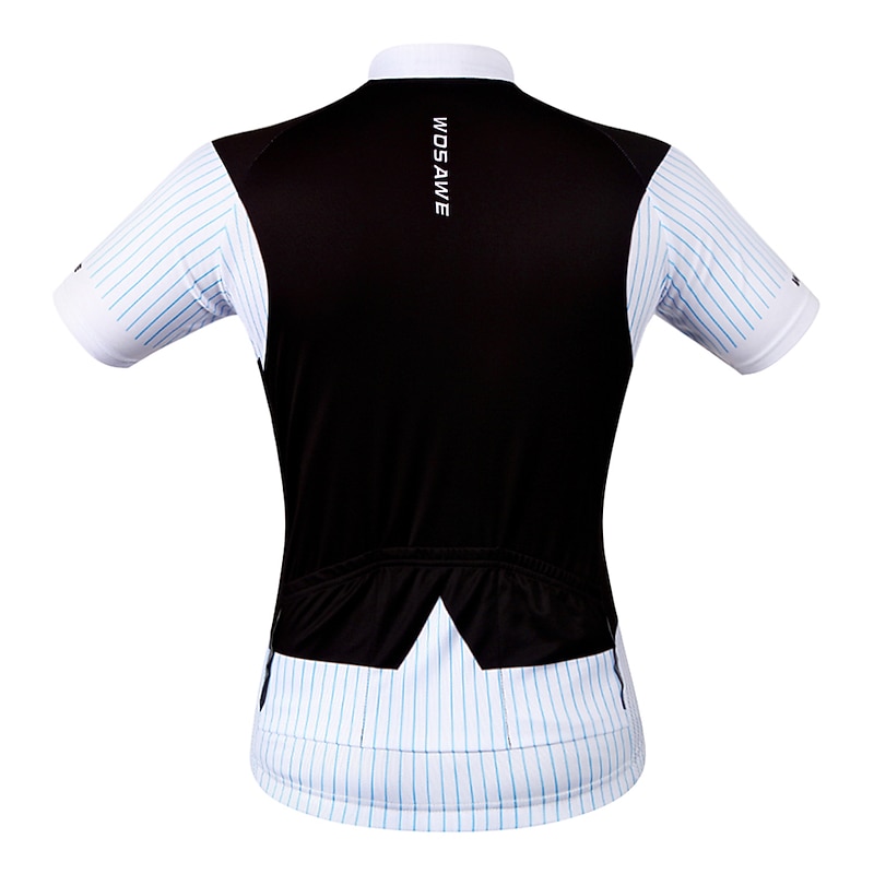 Men's Cycling Jersey Suit T-Shirt Funny Short Sleeve Bike Jersey Top with 3 Rear Pockets Mountain Bike MTB Road Bike Cycling Quick Dry Reflective Strips Back Pocket Limits Bacteria Sports Blue Black4