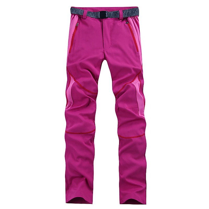 Women's Hiking Pants Trousers Patchwork Summer Outdoor Skin Friendly Quick Dry Lightweight Sweat wicking Pants / Trousers Bottoms Zipper Pocket Black Pink Camping / Hiking Fishing Climbing S M L XL4