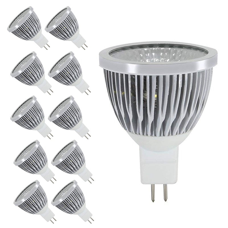 10PCS Dimmable AC/DC12V MR16 LED Bulb - 5W Spot Light Lamp Bulbs,Replacement Bulb Equivalent to 30Watt Halogen,120 Degree Beam Angle2