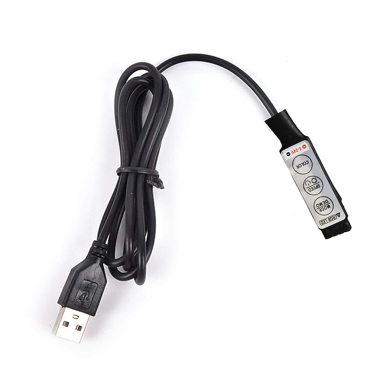 DC5V-24V RGB Mini 3 Keys USB 5V Led Controller with 4pin LED Strip Connector SMD50502