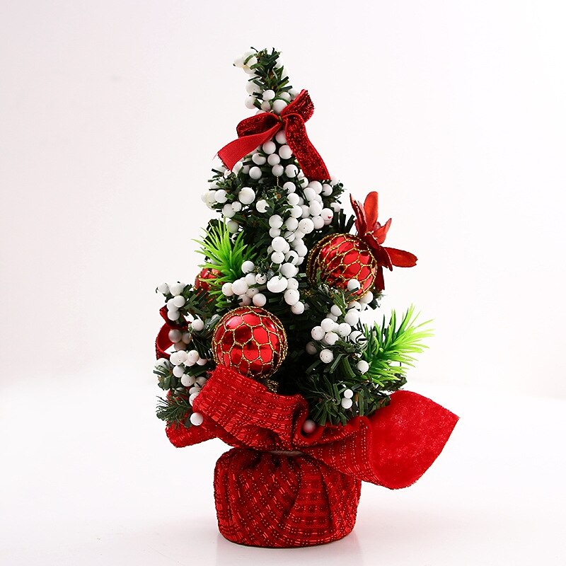 20cm Mini Christmas Tree Xmas Artificial Tabletop Decorations Festival Miniature Tree Christmas Gift Christmas Decor4