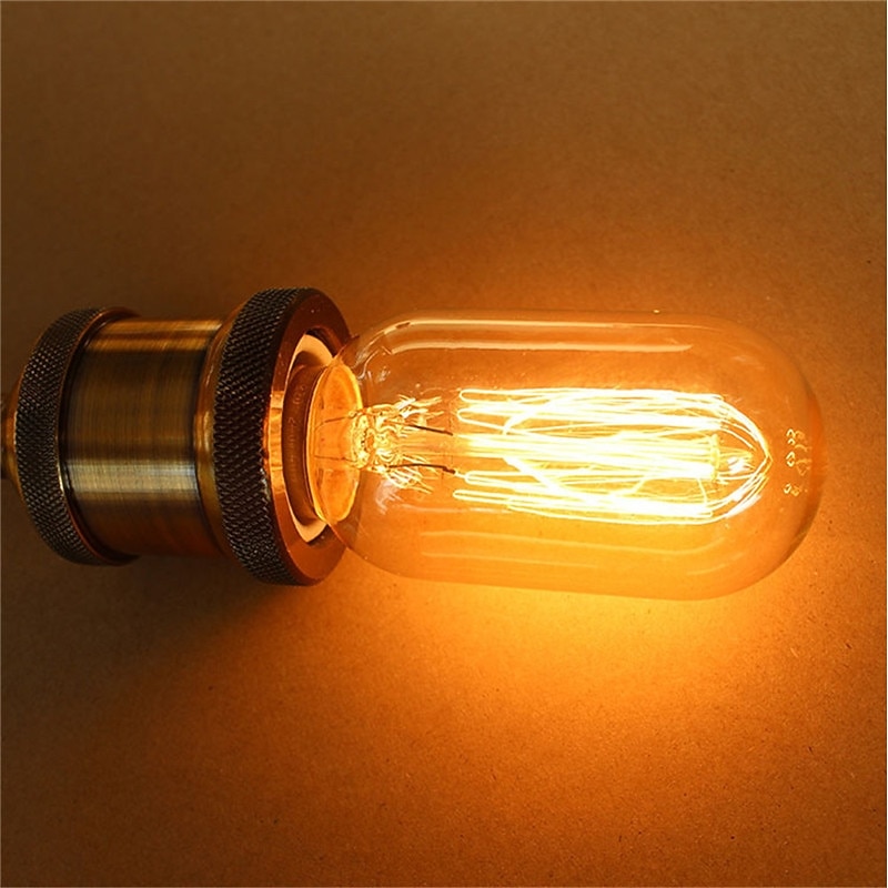6pcs Dimmable T45 40W E27 Warm White Color Decorative Retro Incandescent Vintage Edison Light Bulbs AC220-240V3