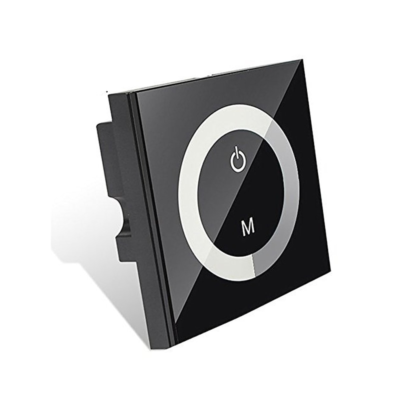 3*4A 12V-24V Single Color LED Controller Dimmer Change Brightness Touch Panel Dimmer Wall Switch Controller2