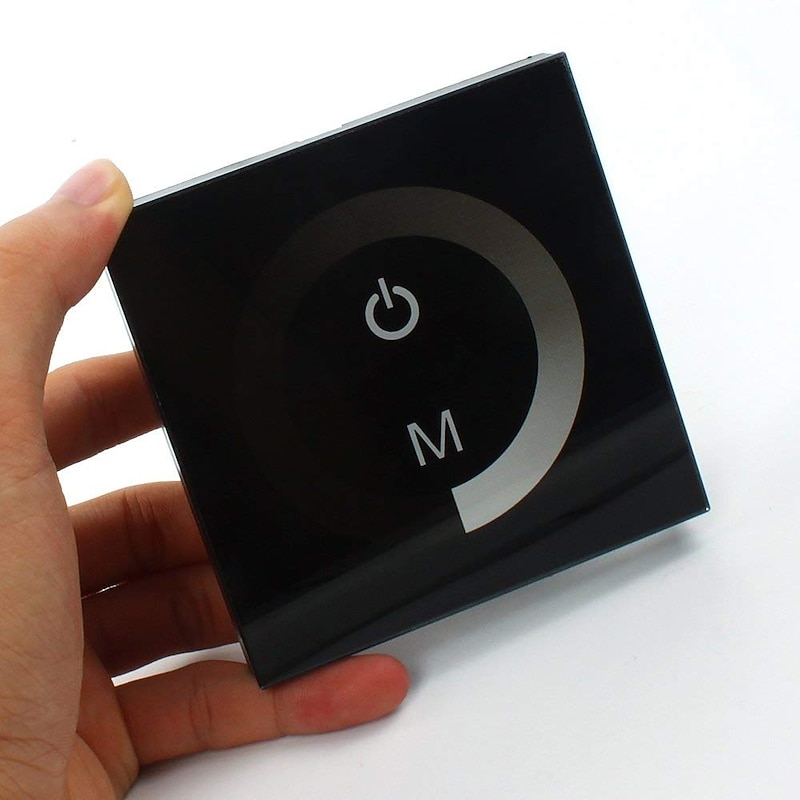 3*4A 12V-24V Single Color LED Controller Dimmer Change Brightness Touch Panel Dimmer Wall Switch Controller3