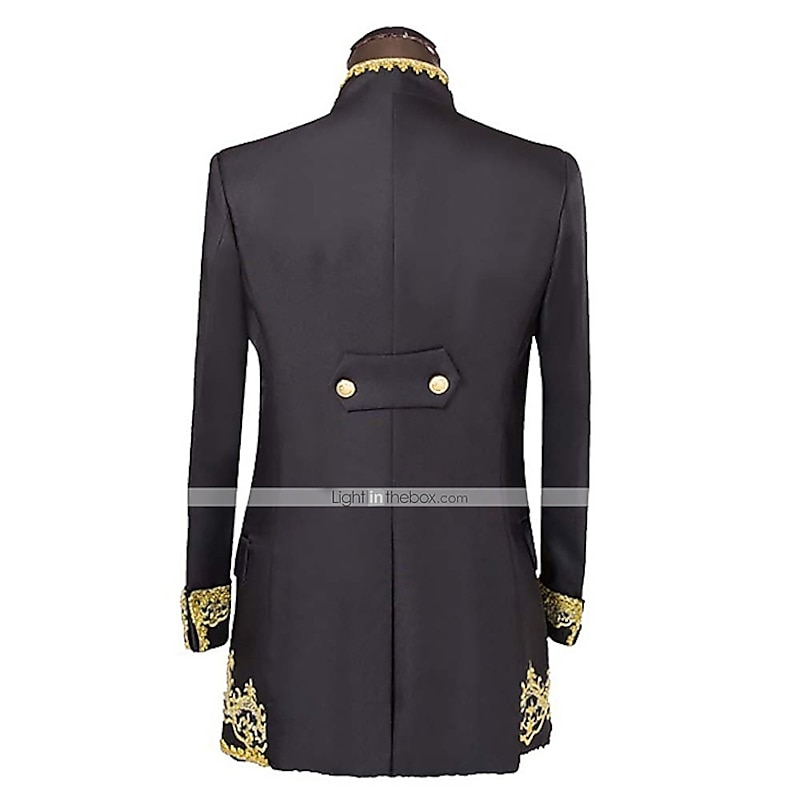 Baroque Victorian Medieval 18th Century Napoleon Jacket Coat Pants Circus Jacket Cosplay Costume Blazer Jacket & Pants Tuxedo Suits & Blazers Tailcoat Men's Costume Vintage Cosplay Party Evening Party2