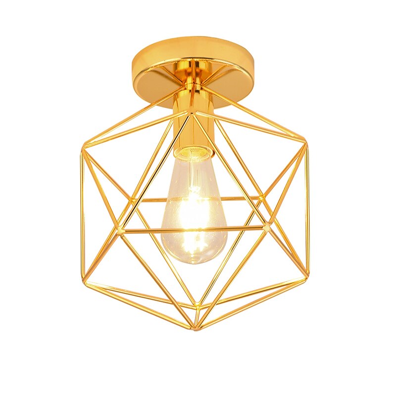 1-Light 21.5 cm Mini Style Flush Mount Lights Metal Geometrical Electroplated Nature Inspired Modern 110-120V 220-240V E26 E272