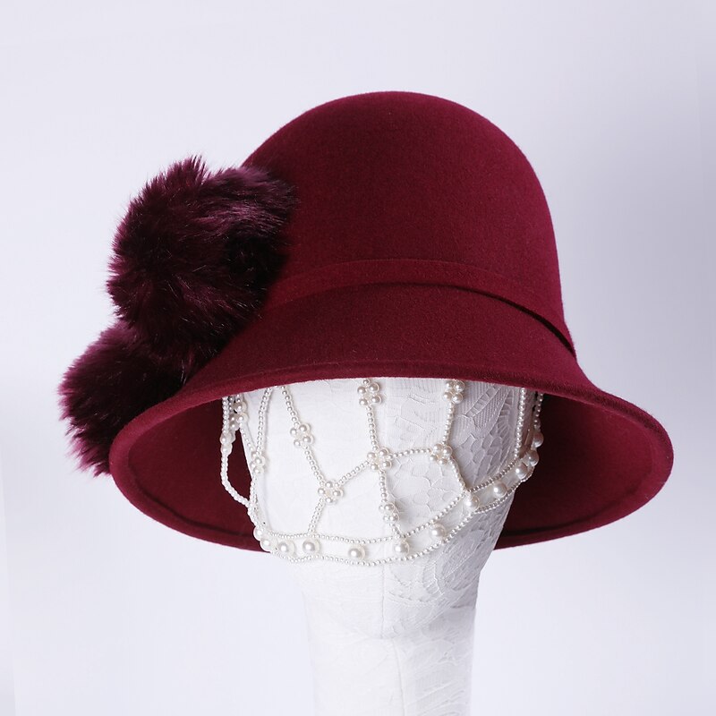 Hats with Pom-pom 1pc Casual Headpiece2