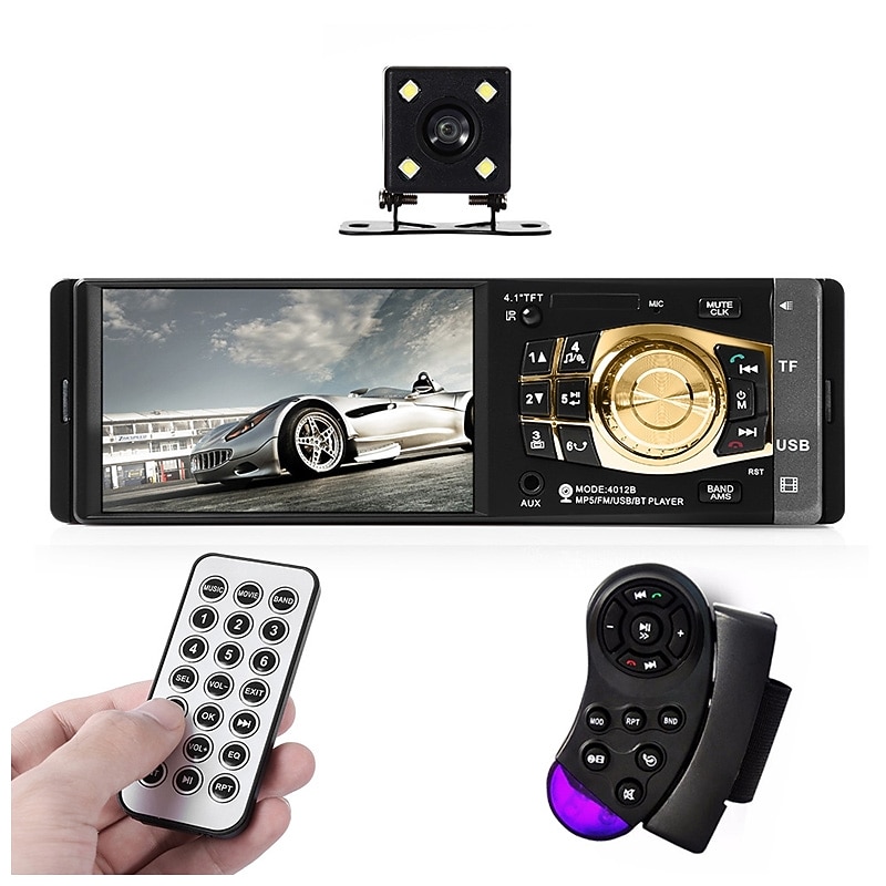 4032B Car Radio Player Auto 4.1 Screen Bluetooth HD USB Video Mp5 Player For Stereo Music With Rear view Camera