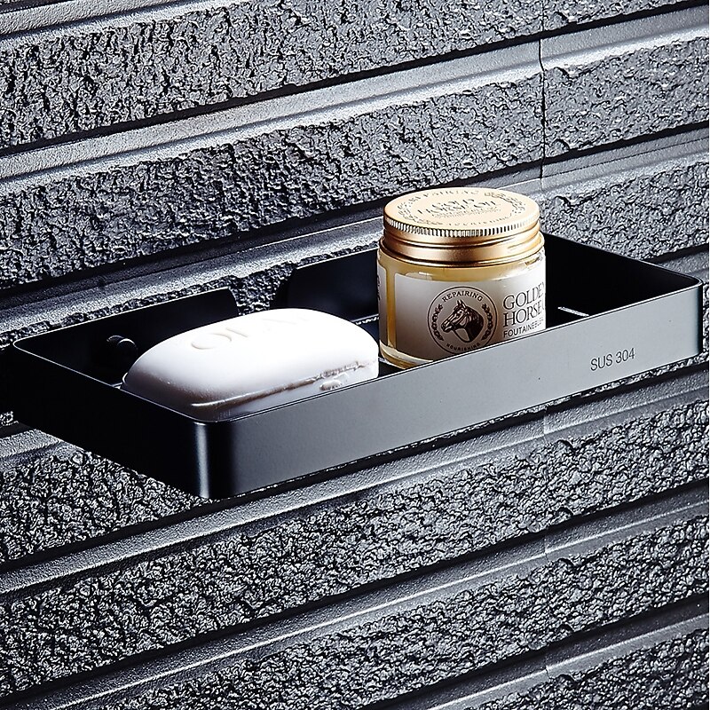 Soap Dishes & Holders Hollow Modern Stainless Steel 1pc - Bathroom / Hotel bath Single Wall Mounted / Rectangle2