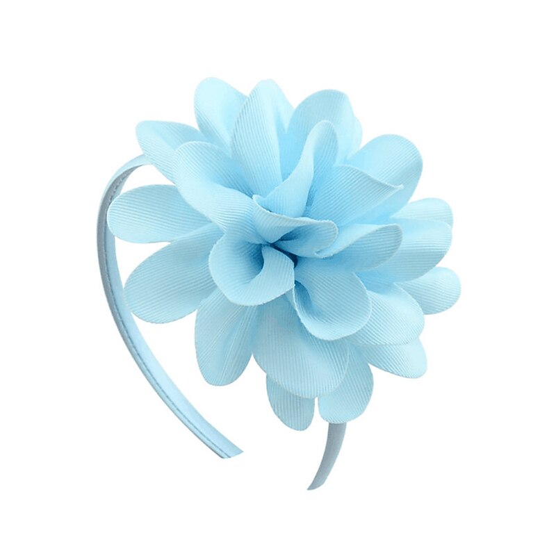 Headbands Sweet Style Flower Cotton Fabric Fascinators Kentucky Derby Hat Headpiece with Pure Color 1 PC Horse Race Ladies Day Melbourne Cup Headpiece4