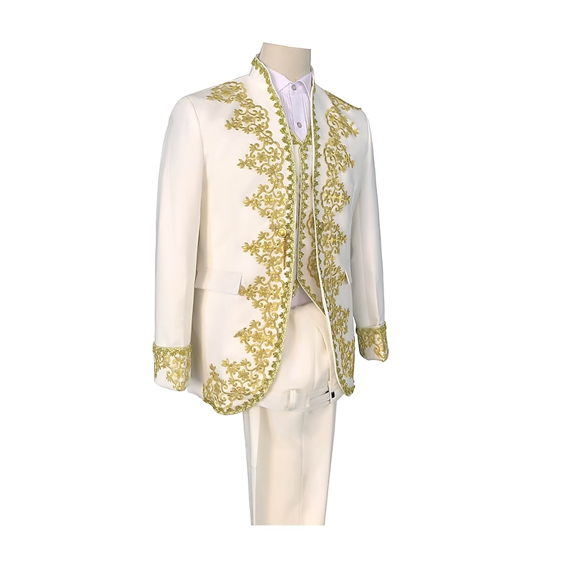 Baroque Victorian Medieval 18th Century Napoleon Jacket Coat Pants Circus Jacket Cosplay Costume Blazer Jacket & Pants Tuxedo Suits & Blazers Tailcoat Men's Costume Vintage Cosplay Party Evening Party4