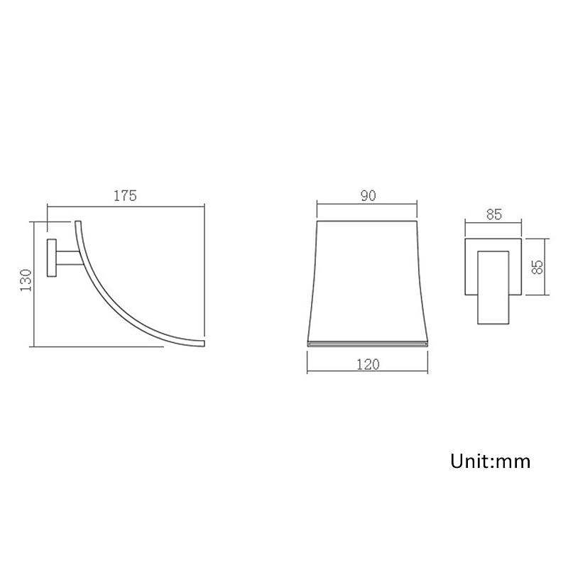 Bathroom Sink Faucet - Wall Mount / Waterfall Brushed Wall Mounted Single Handle Two HolesBath Taps2