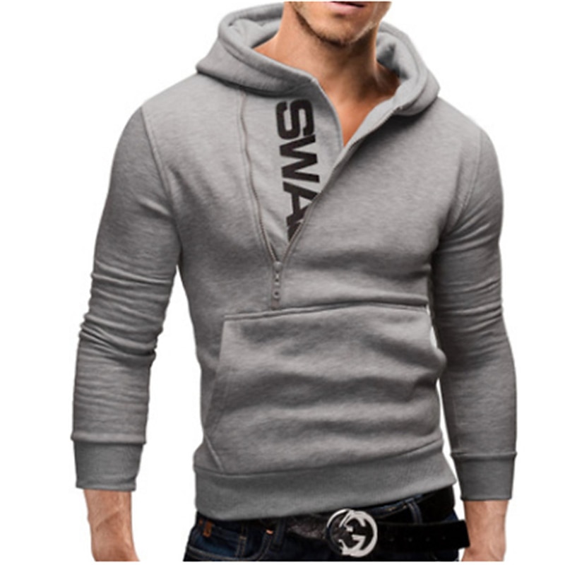 Men's Hoodie Black Yellow Red Navy Blue Royal Blue Hooded Cotton Active Cool Winter Clothing Apparel Hoodies Sweatshirts  Long Sleeve3