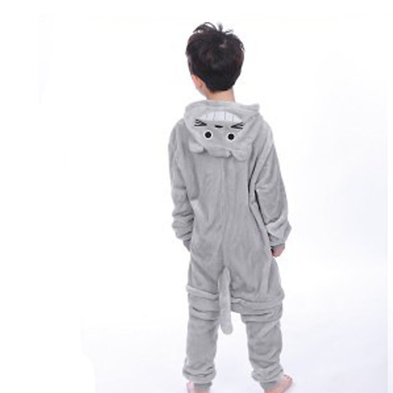 Kid's Solid Color Embroidered Fashion Onesie Costume Carnival Costume Cat Totoro Onesie Pajamas Kigurumi Pajamas For Boys and Girls Christmas Carnival Children's Day Cartoon4