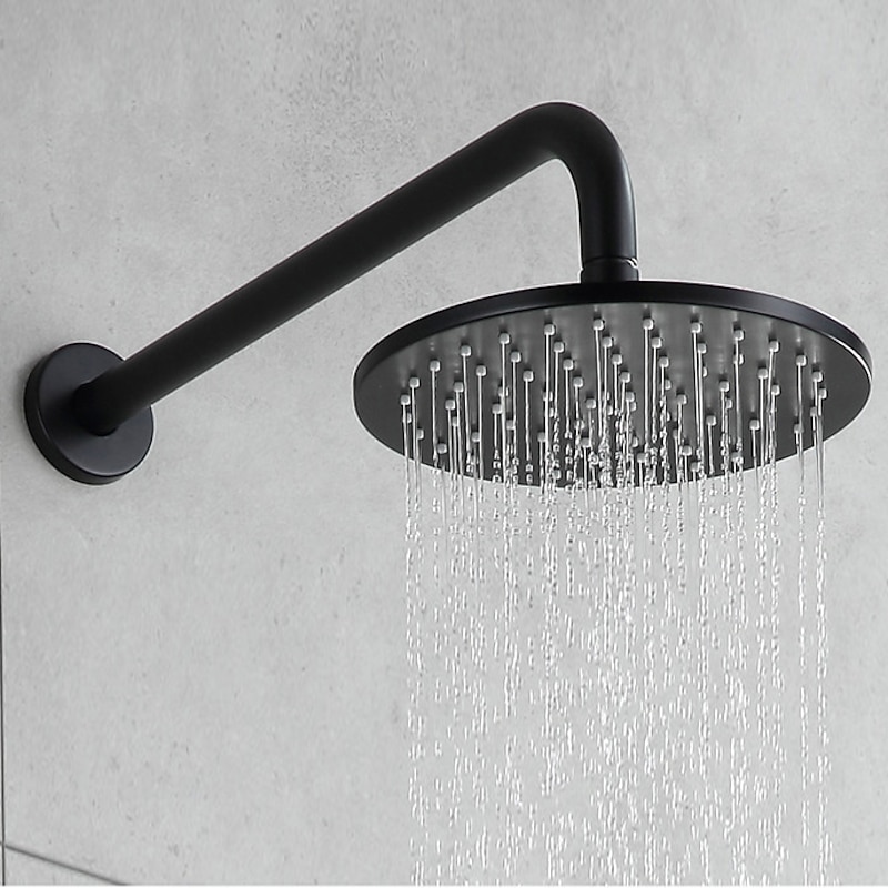 Concealed Shower Faucet Combo Set 8" Shower Head, Shower System Mixer Rough In Valve Rainfall High Pressure Head with Handheld, Wall Monted Tub and Shower Trim Kit Bathroom Bath4