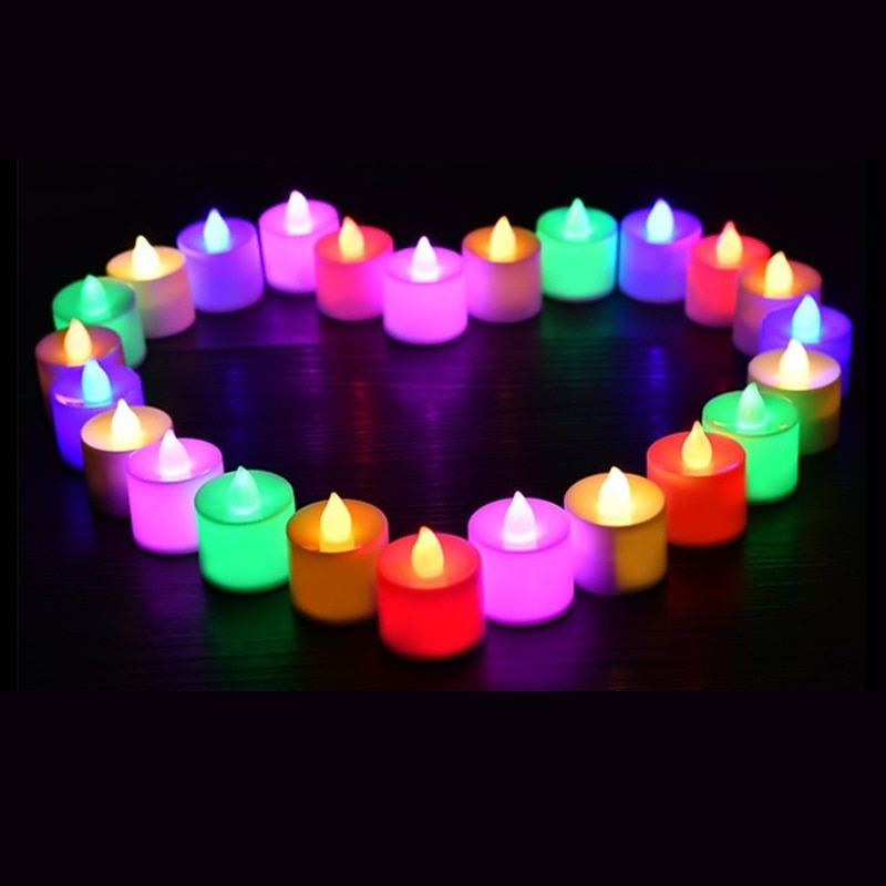 24pcs/set LED Candles Battery Operated Candles Batteries Lights Candles to Create Warm Ambiance Naturally Flickering Bright for Halloween2