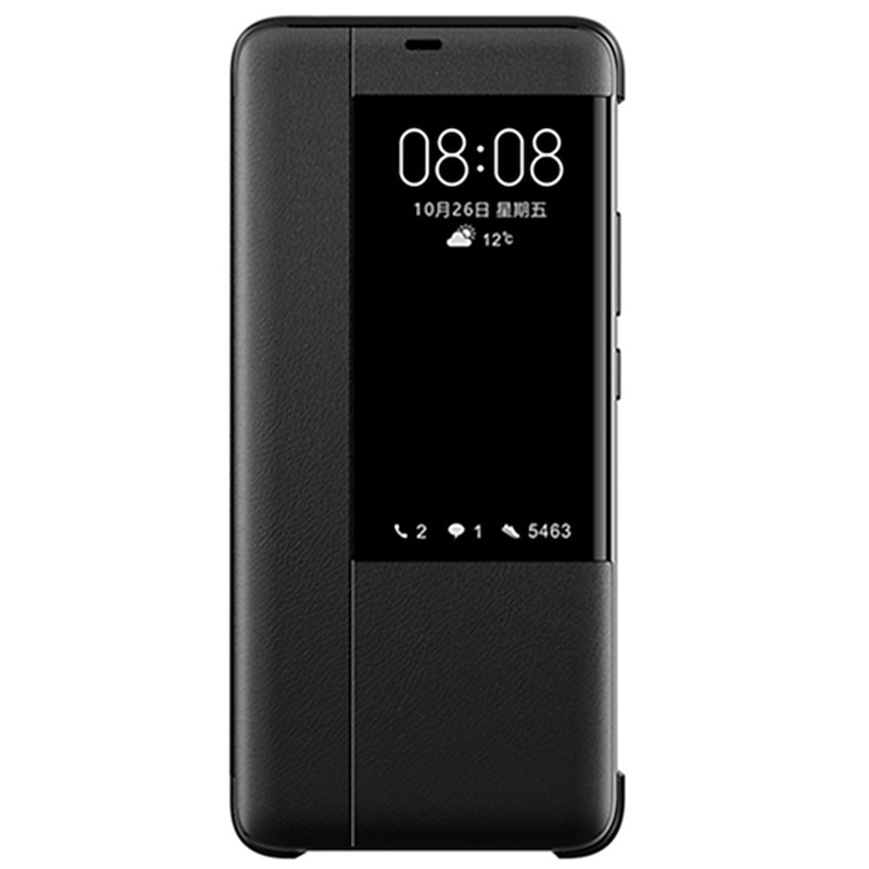Phone Case For Huawei Huawei Mate 20 pro Flip Flip and Screen Protector with Windows Solid Colored PU Leather4