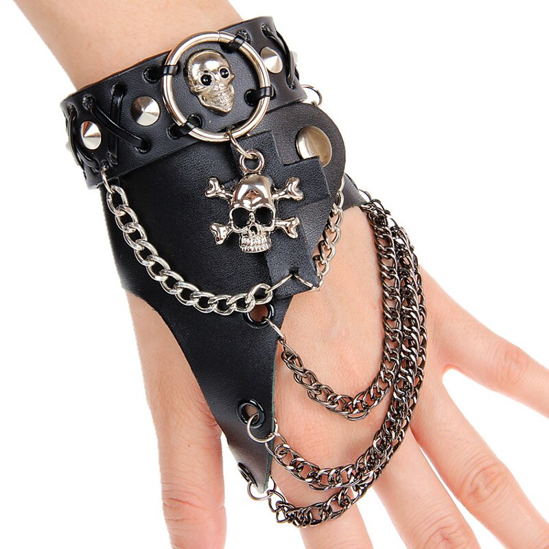 Punk & Gothic Medieval Steampunk Masquerade Accesories Set Plague Doctor Novelty Fancy Dress Men's Women's Halloween Carnival Party Club Teen Adults' 1 Bracelet All Seasons2