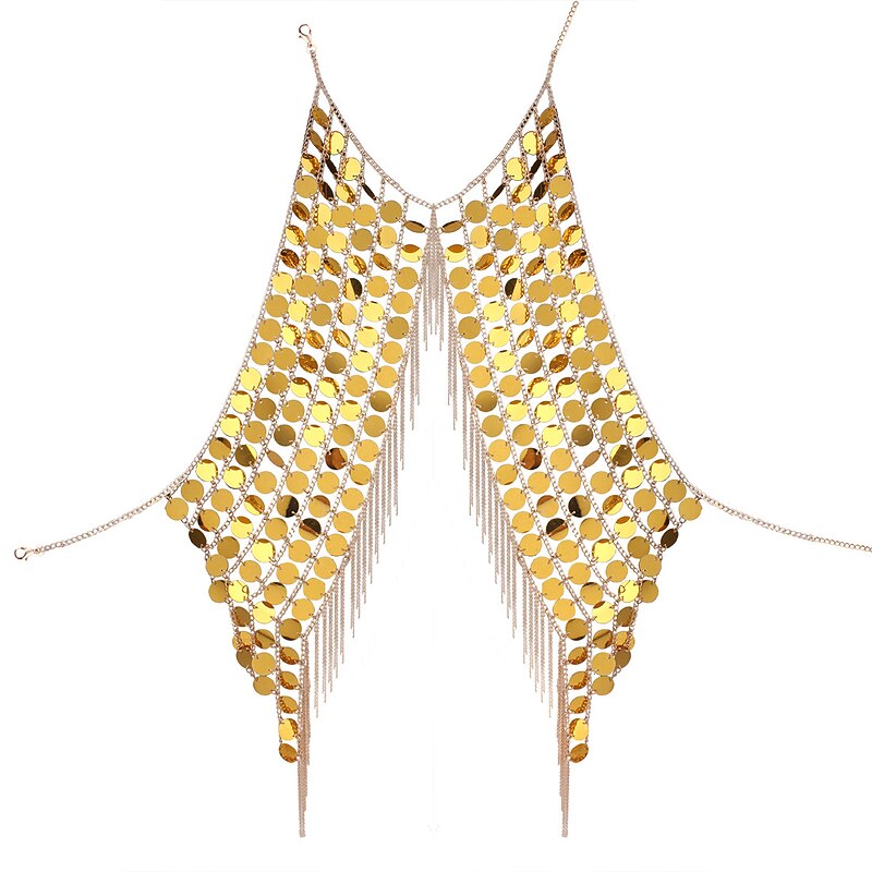 Metallic Fashion Women's Body Jewelry For Bikini Alloy Silver Gold4