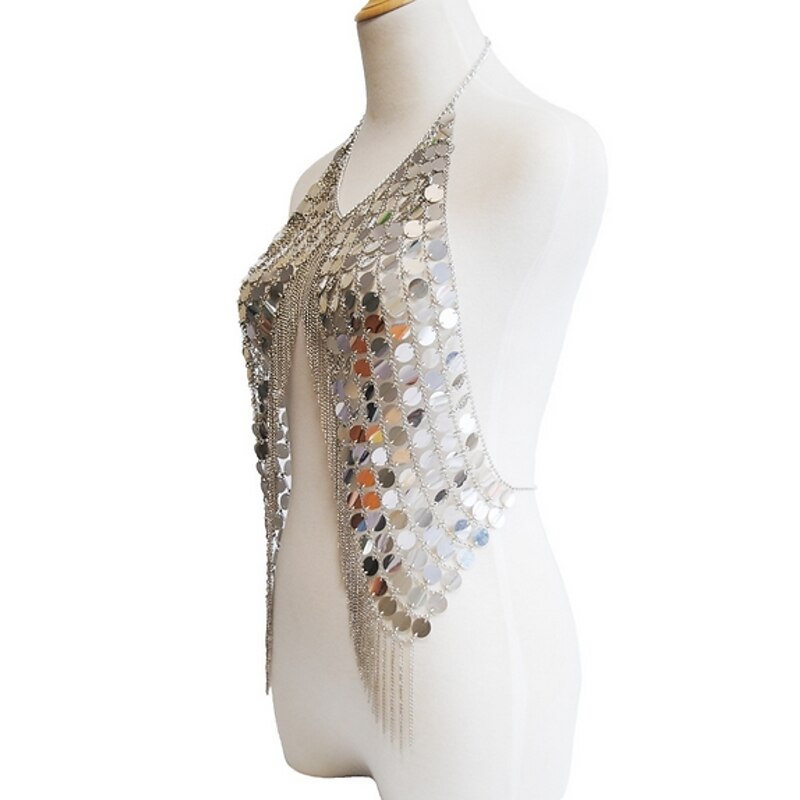 Metallic Fashion Women's Body Jewelry For Bikini Alloy Silver Gold3