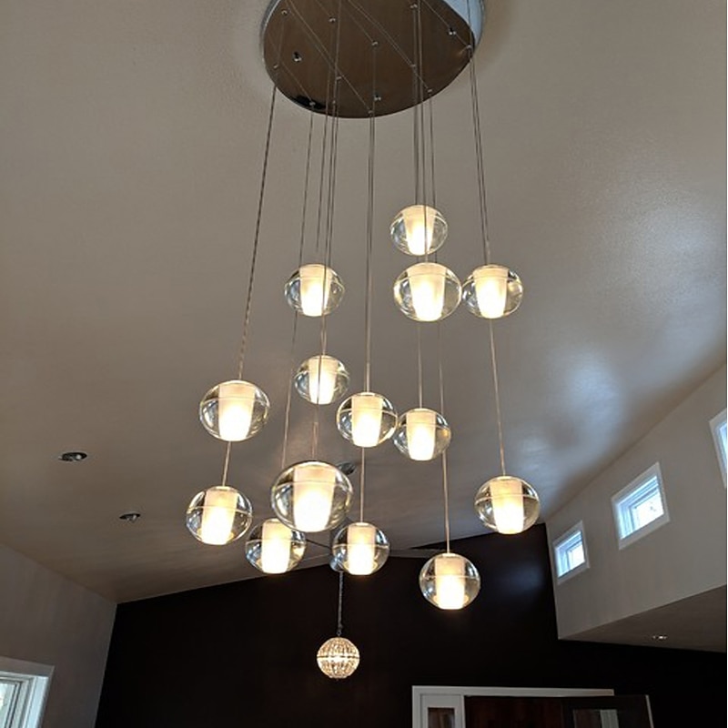 40 cm Chandelier Metal Globe Pendant Light LED Electroplated Artistic Modern 90-240V2