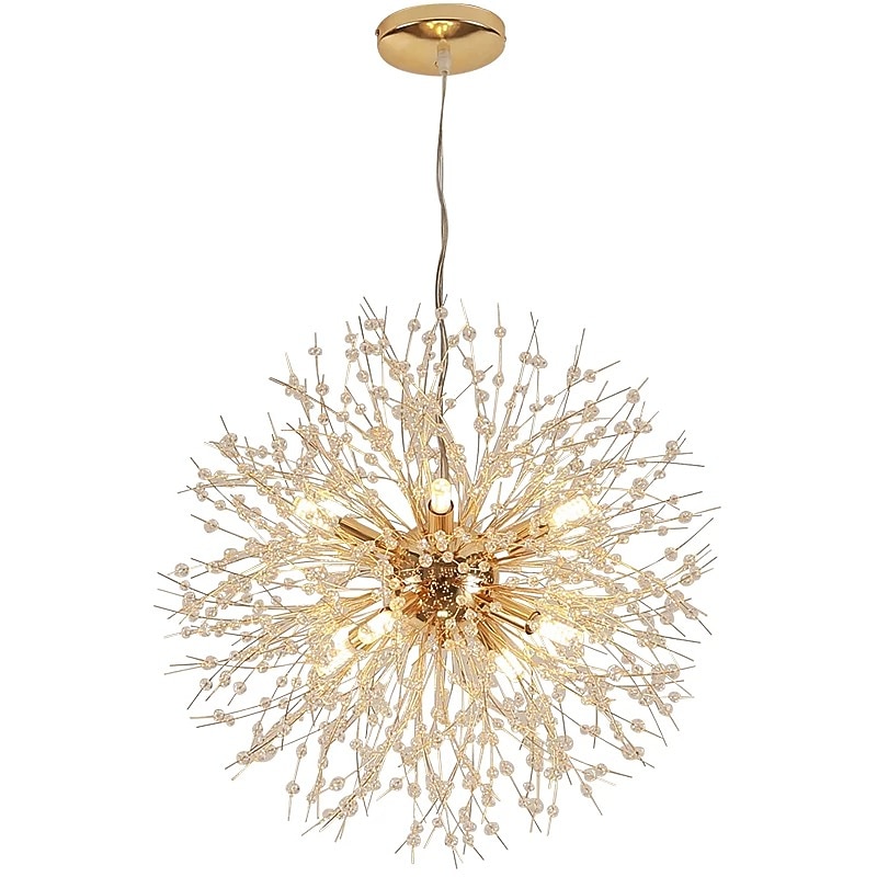 9-Light 50 cm Crystal / Eye Protection Pendant Light Metal Sputnik Electroplated Modern Contemporary 110-120V / 220-240V2