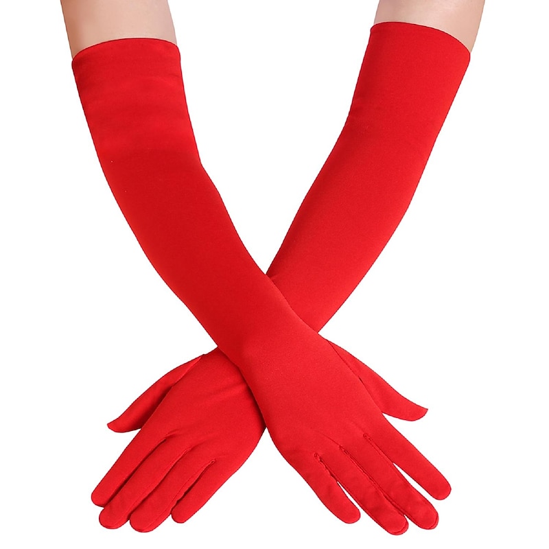 Gloves Women's Solid Colored Spandex Lycra Costume for Christmas Carnival Masquerade Adults'4